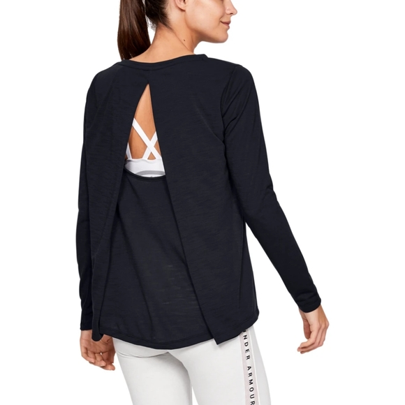 Under Armour Tops - Under Amour | Women's Black Whisperlight Open Back